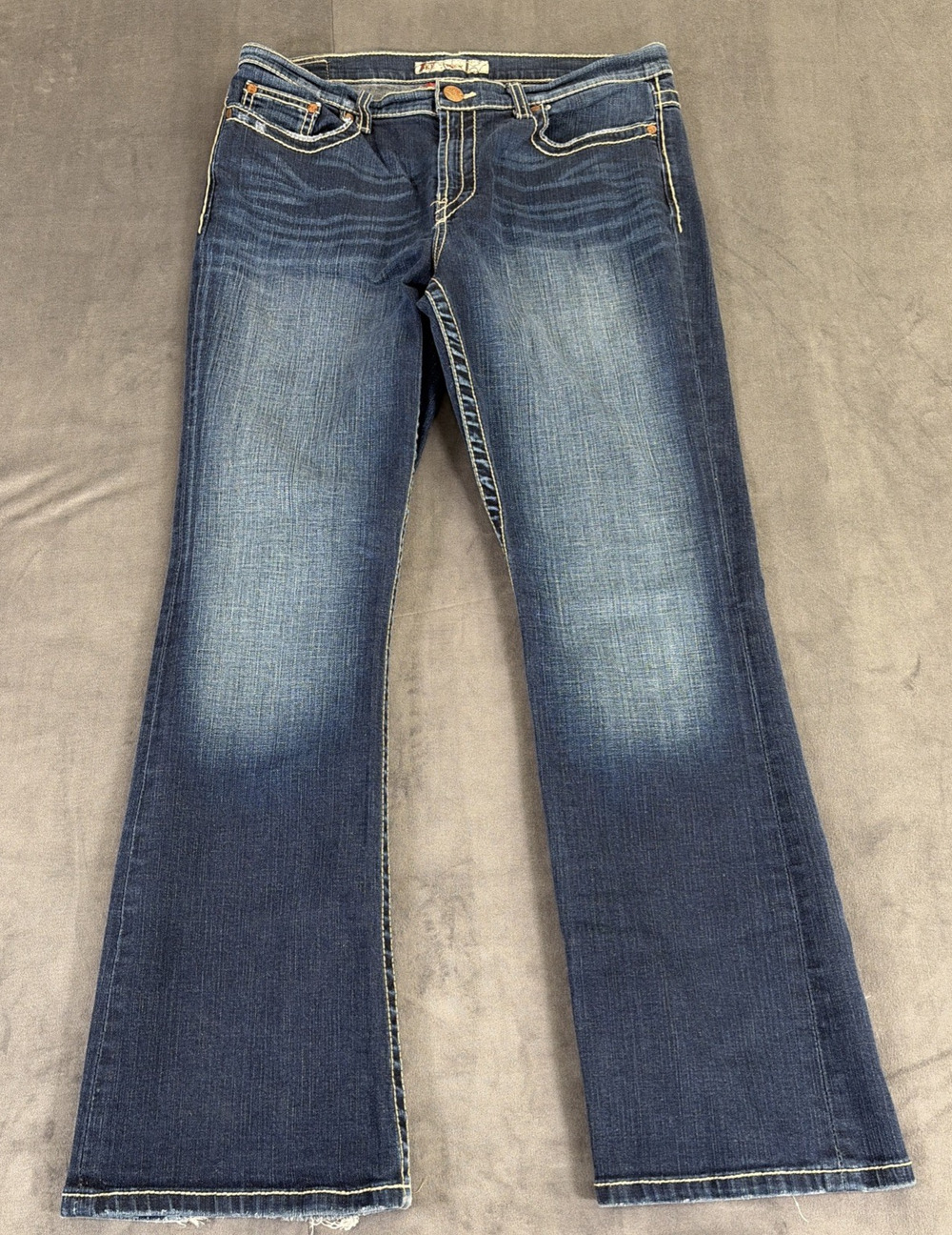 BKE Buckle Drew Low Rise Bootcut Jeans Women's 32x31.5 Blue Denim Bnfts Charity